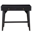 Home Square 2-Piece Set with Flynn 1 Drawer End Table & Desk in Black