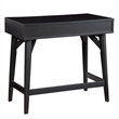 Home Square 2-Piece Set with Flynn 1 Drawer End Table & Desk in Black