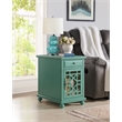 Home Square 2-Piece Set with Elegant Chairside Table & Jules 63