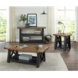 Home Square 2-Piece Set with Bolton Solid Wood Coffee Table & End Table