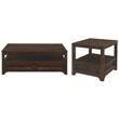 Home Square 2-Piece Set with Lisbon 2 Drawer Coffee Table & 1 Drawer End Table