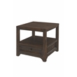Home Square Lisbon Solid Wood One Drawer End Table in Espresso - Set of 2