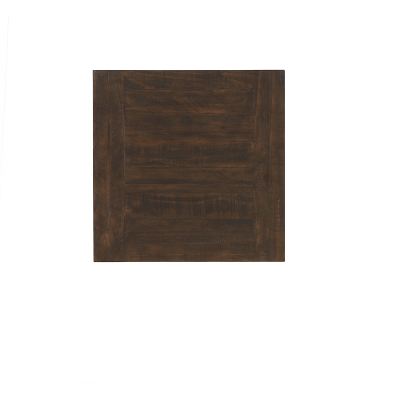 Home Square Lisbon Solid Wood One Drawer End Table in Espresso - Set of 2