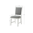 Home Square 5-Piece Set with Dining Table & Server & 3 Dining Chairs