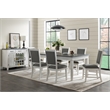 Home Square 5-Piece Set with Dining Table & Server & 3 Dining Chairs