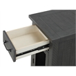Home Square Rustic Chairside Table in Power Gray - Set of 2