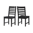 Home Square 3-Piece Set with Napa Round Table & 2 Dining Chairs