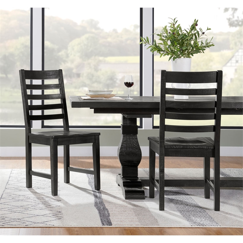 Home Square 3-Piece Set with Napa Round Table & 2 Dining Chairs