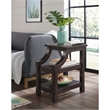 Home Square 2-Piece Set with Coffee Table & Chairside Table in Espresso