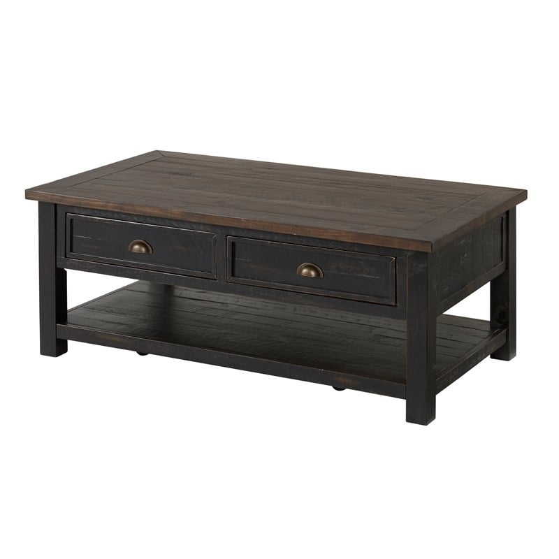 Home Square 2-Piece Set with Monterey 2 Drawer Coffee Table & End Table