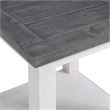 Home Square 2-Piece Set with End Table & Console Table in White Stain and Gray