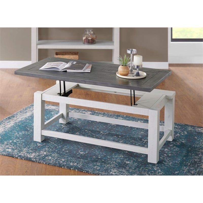 Home Square 2-Piece Set with Lift Top Coffee Table & Sofa Console Table