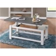 Home Square 2-Piece Set with Lift Top Coffee Table & Sofa Console Table
