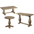 Home Square 3-Piece Set with Sofa Table & Round End Table & Coffee Table