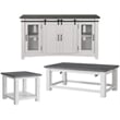 Home Square 3-Piece Set with TV Stand & Coffee Table & End Table