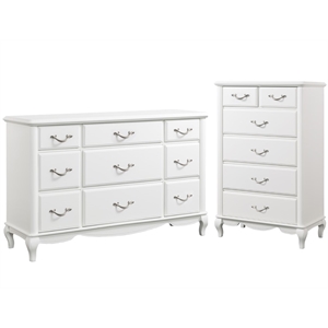 home square 2-piece set with kelly 6 drawer chest & 9 drawer dresser