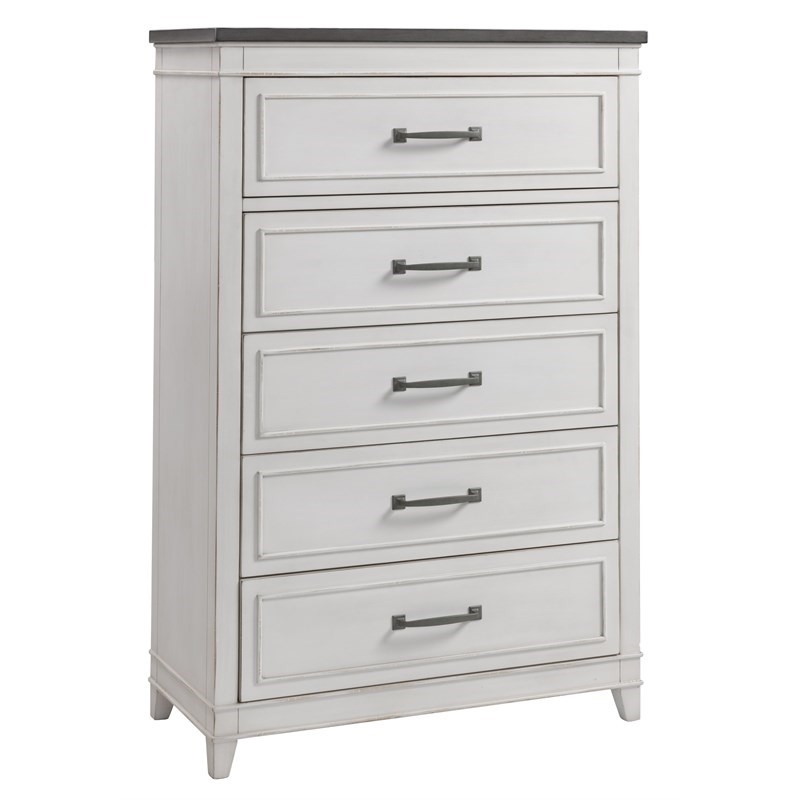 Home Square 3-Piece Set with Del Mar 2 Nightstands & 5 Drawer Chest