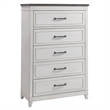 Home Square 3-Piece Set with Del Mar 2 Nightstands & 5 Drawer Chest