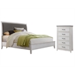 Home Square 2-Piece Set with Del Mar King Bed & 5 Drawer Chest