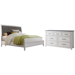 Home Square 2-Piece Set with Del Mar California King Bed & 7 Drawer Dresser