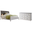 Home Square 2-Piece Set with Del Mar California King Bed & 7 Drawer Dresser