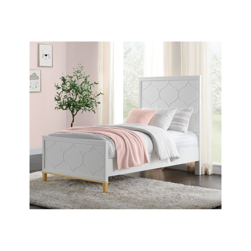 Home Square 3-Piece Set with 5 Drawer Chest & 6 Drawer Dresser & Twin Panel Bed