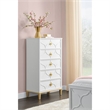 Home Square 3-Piece Set with 5 Drawer Chest & 6 Drawer Dresser & Twin Panel Bed