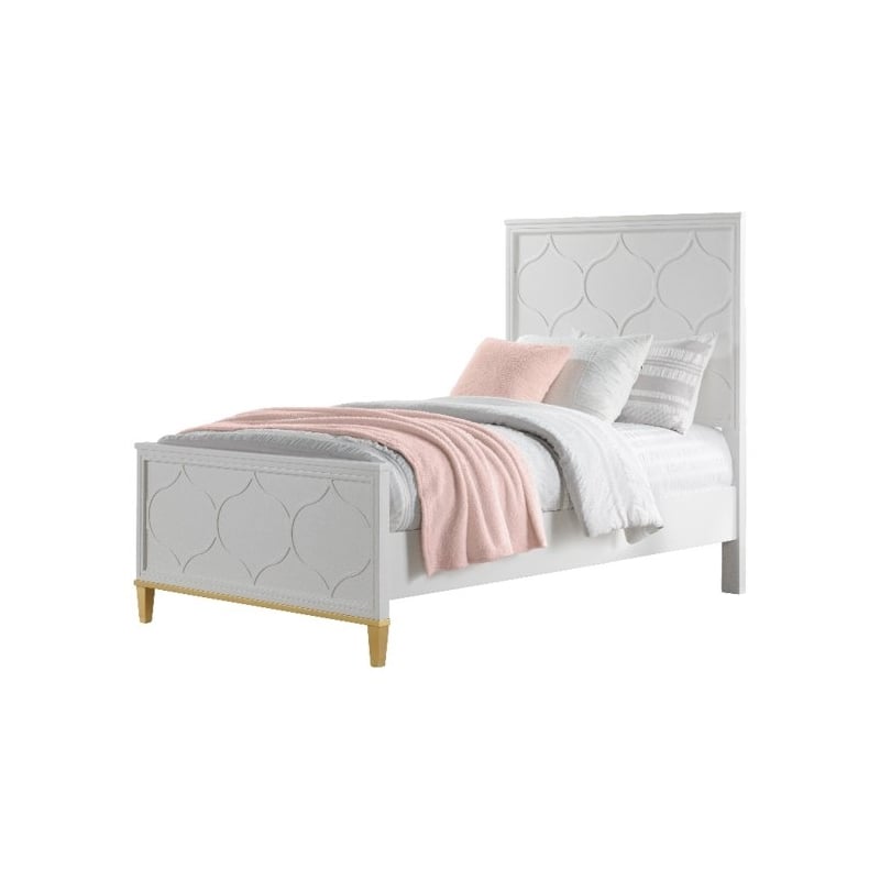 Home Square 3-Piece Set with 5 Drawer Chest & 6 Drawer Dresser & Twin Panel Bed