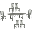 Home Square 7-Piece Set with Extendable Dining Table & 6 Dining Chairs