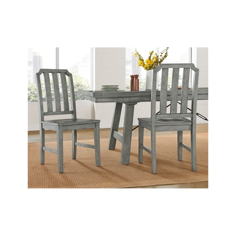 Home Square 7-Piece Set with Extendable Dining Table & 6 Dining Chairs