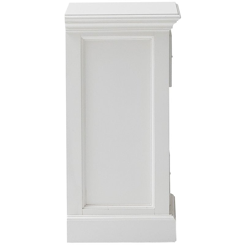Home Square 3 Drawer Nightstand in Pure White Finish - Set of 2