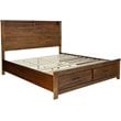Home Square 4-Piece Set with King Bed 6 Drawer Dresser and 2 Nightstands