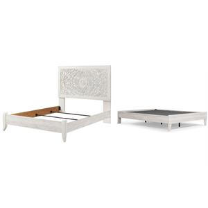 home square 2-piece set with panel headboard and queen platform bed
