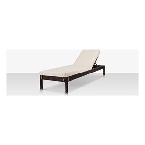 home square duraweave outdoor armless chaise in espresso - set of 2