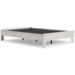 Home Square 2-Piece Set of Full size Panel Headboard & Platform Bed in White