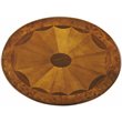 Home Square Specialty Oval Accent Table in Olive Ash Burl - Set of 2