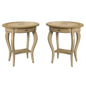 home square specialty oval accent table - set of 2