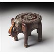 Home Square Specialty Elephant Accent Table in Assorted - Set of 2