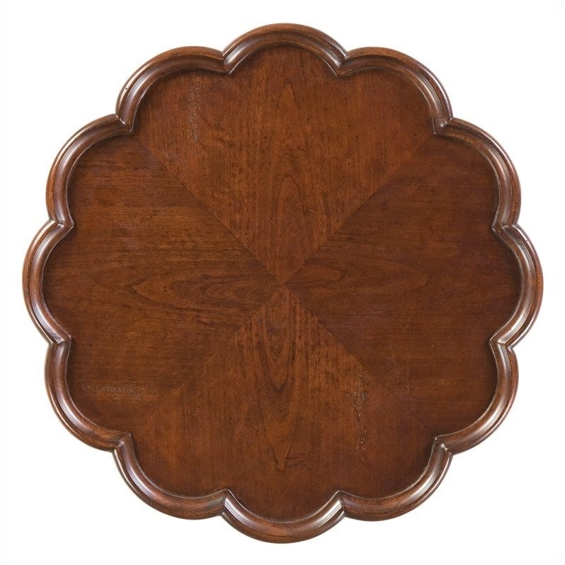 Home Square Pedestal Table in Plantation Cherry Finish - Set of 2