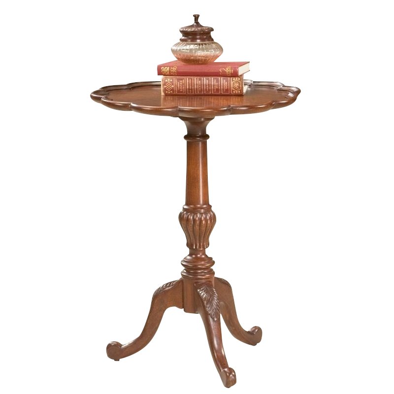 Home Square Pedestal Table in Plantation Cherry Finish - Set of 2