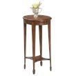 Home Square Oval Accent Table in Plantation Cherry - Set of 2