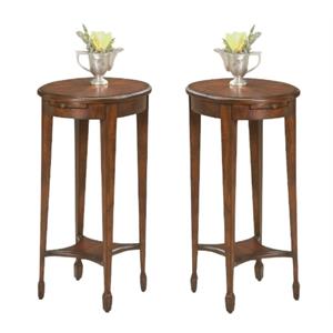 home square oval accent table - set of 2