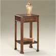 Home Square Pull Out Drawer Accent Table in Plantation Cherry - Set of 2
