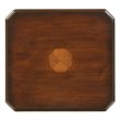 Home Square Pull Out Drawer Accent Table in Plantation Cherry - Set of 2