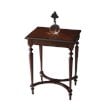 Home Square Traditional Accent Table in Plantation Cherry - Set of 2
