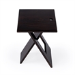 Home Square Hammond Mango Wood Folding Table in Coffee - Set of 2