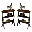 Home Square Accent Table in Plantation Cherry Finish - Set of 2