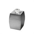 Home Square Modern Stainless Steel Accent Table in Silver - Set of 2