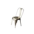 Home Square Industrial Chic Accent Side Chair in Silver - Set of 2