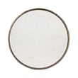Home Square Contemporary Marble & Aluminum Side Table in Gold - Set of 2